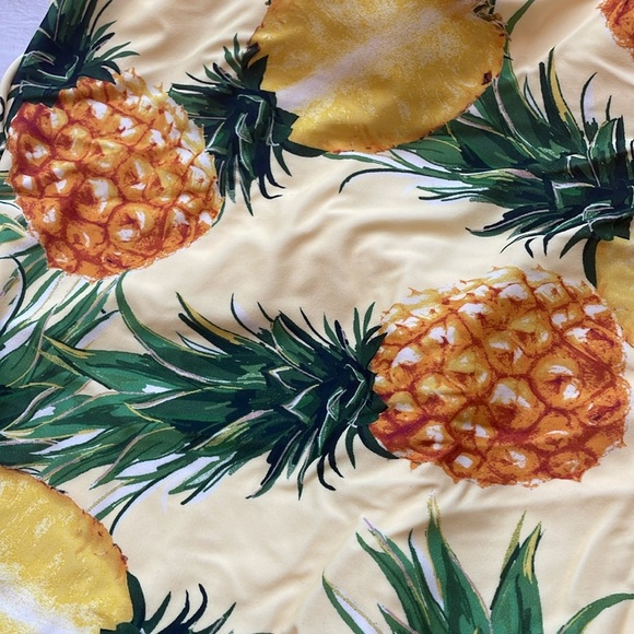 NEW Anthropologie Pineapple High-Neck One-Piece Swimsuit Size 1X - Picture 8 of 9